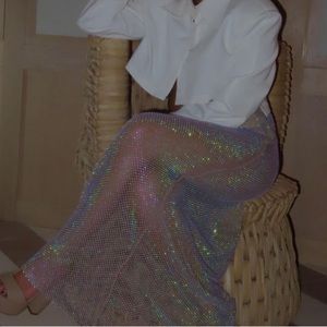 SHINY MESH DRESS H&M